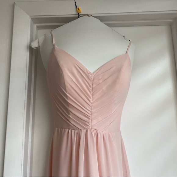 Hayley Paige Occasions 5763 Bridesmaids Dress in Blush - Picture 10 of 14